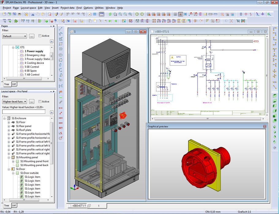 Con EPLAN Pro Panel, la Plataforma EPLAN se vuelve 3D